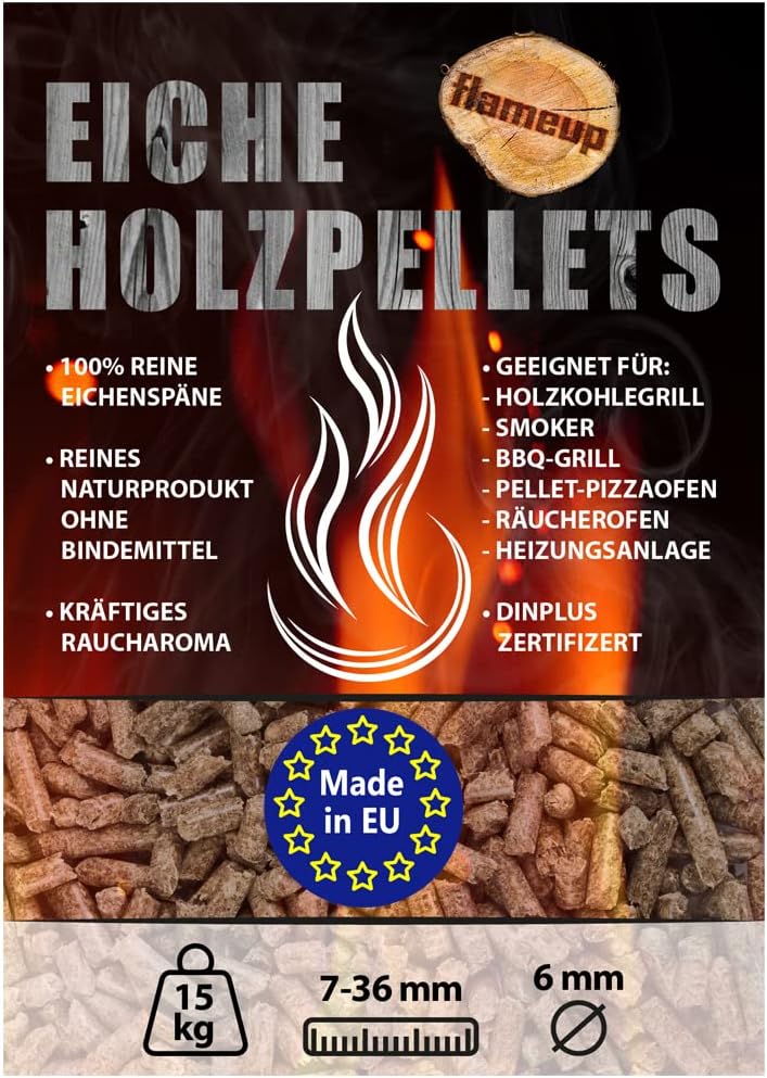 Eiche Holzpellets für Grill & Smoker, 15 kg