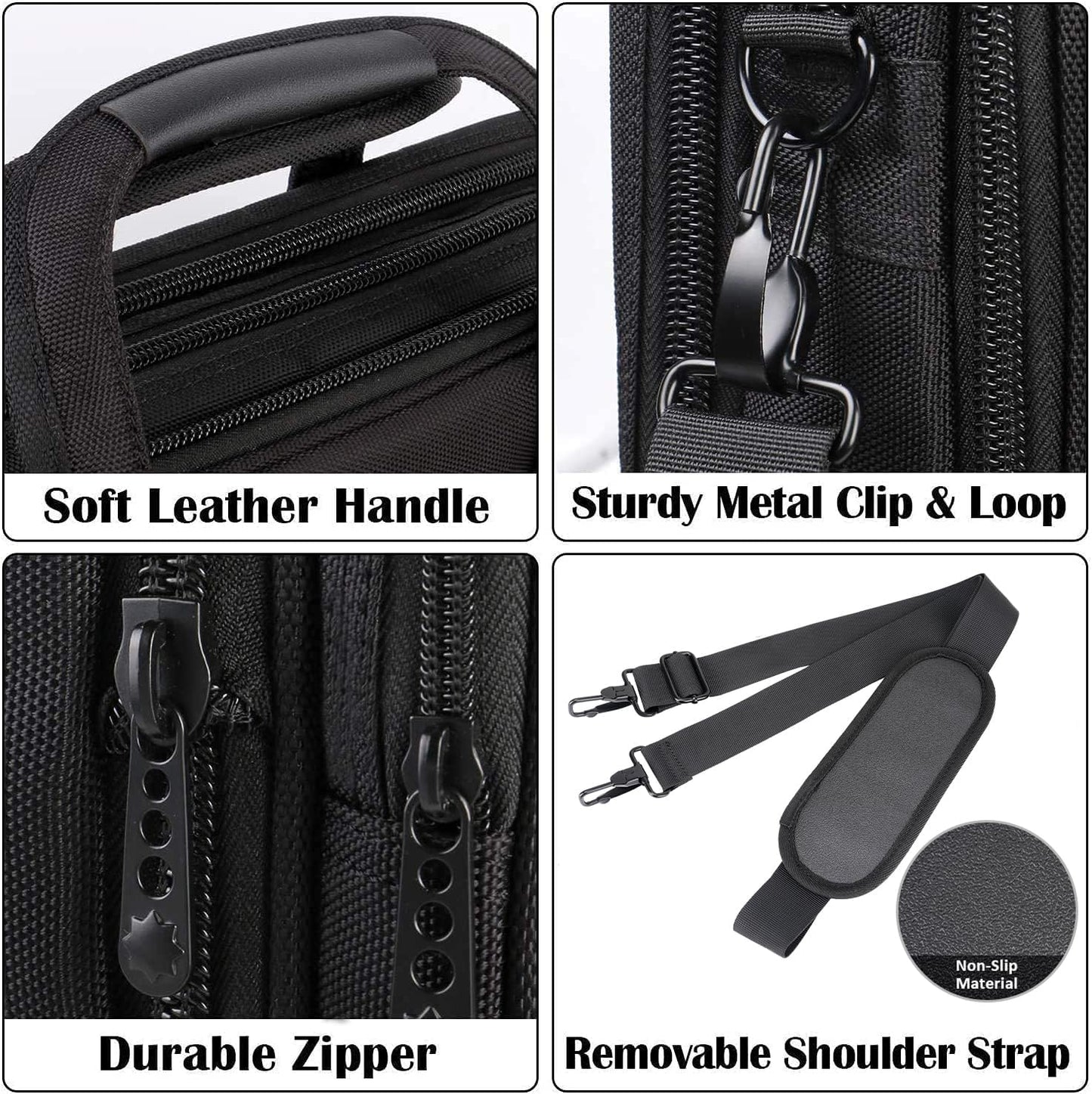 Erweiterbare Business-Laptoptasche, 17 Zoll