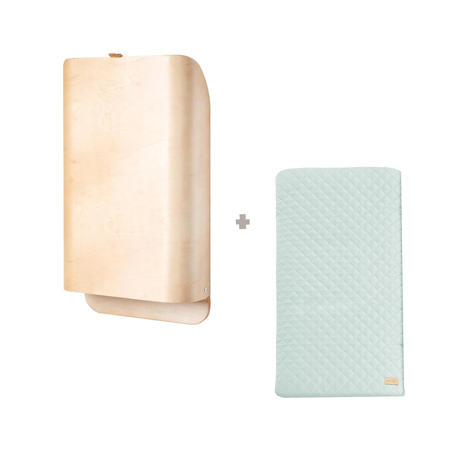 Klappbares Wandwickelregal, Natur / Style Frosty Green