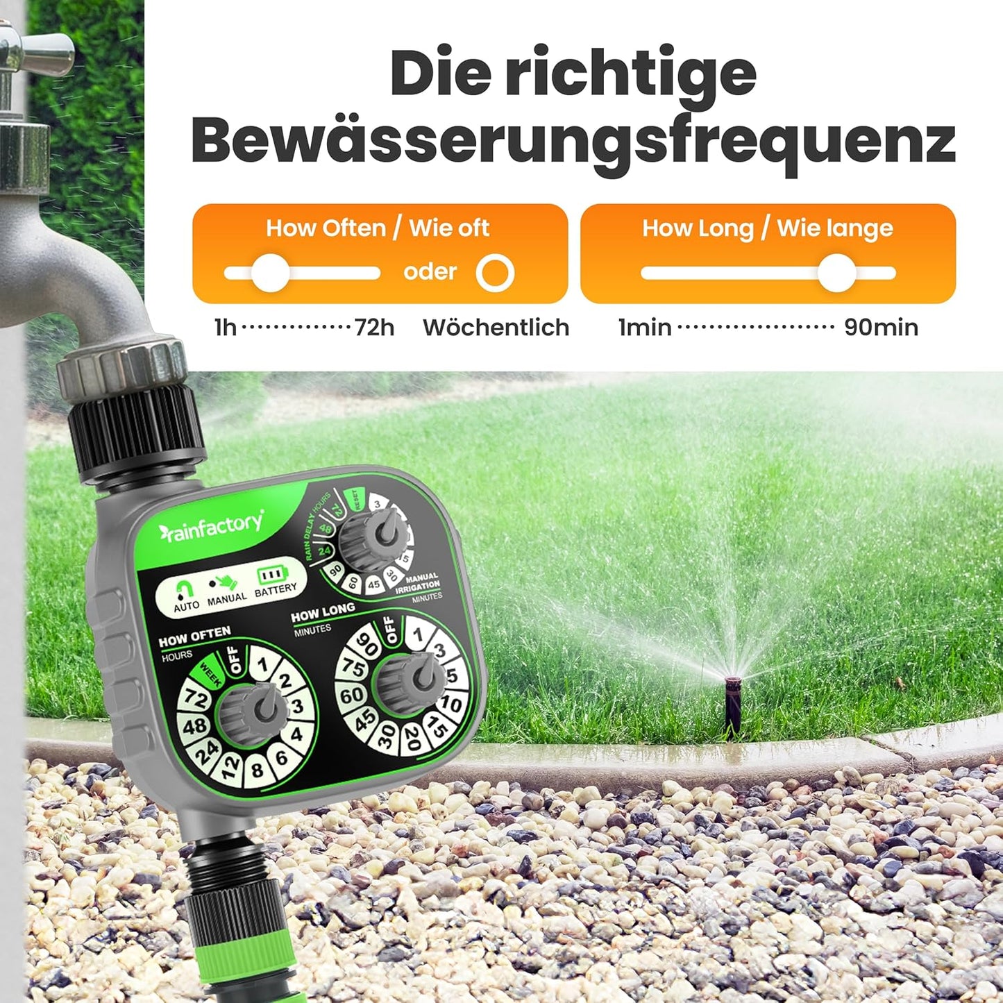 Bewässerungscomputer mit Regenverzögerung