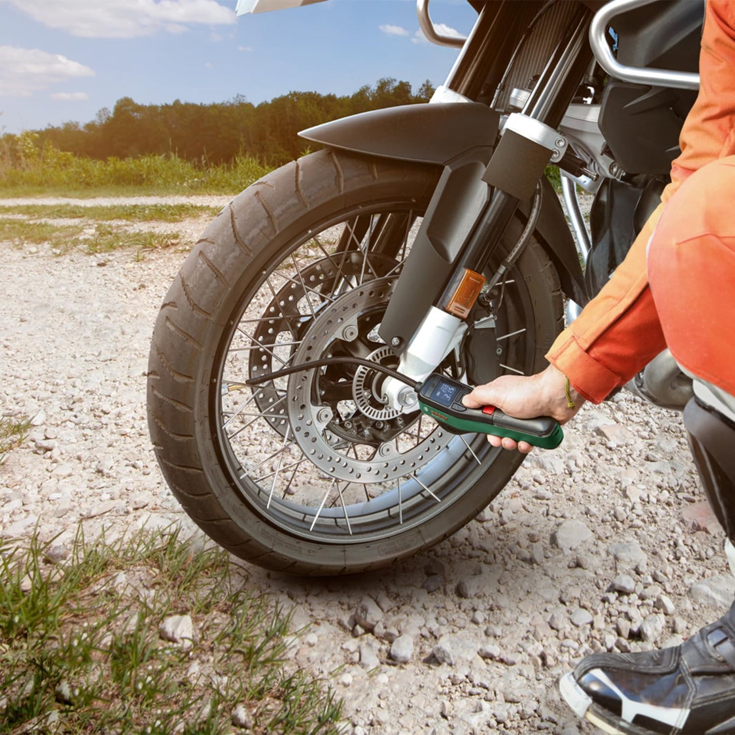 Elektrische Fahrradpumpe EasyPump mit Autostop-Funktion