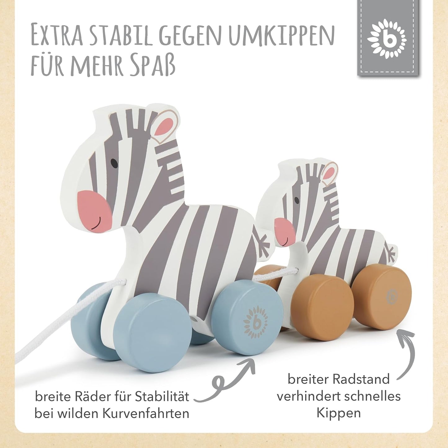 Nachziehtier Zebra, Weiß