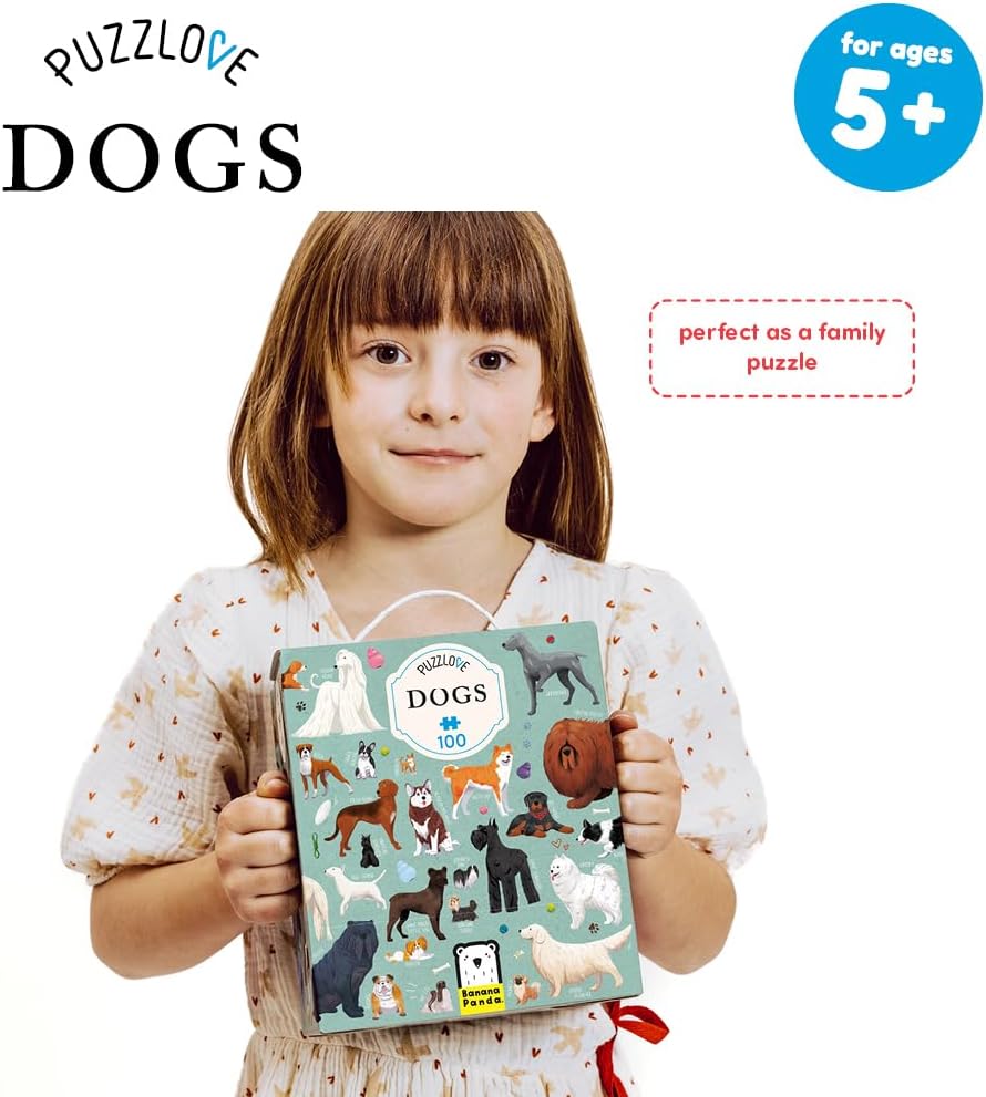 Puzzle mit Hunden für Kinder 100 Teile 5+, Puzzlove Dogs (100 pcs)