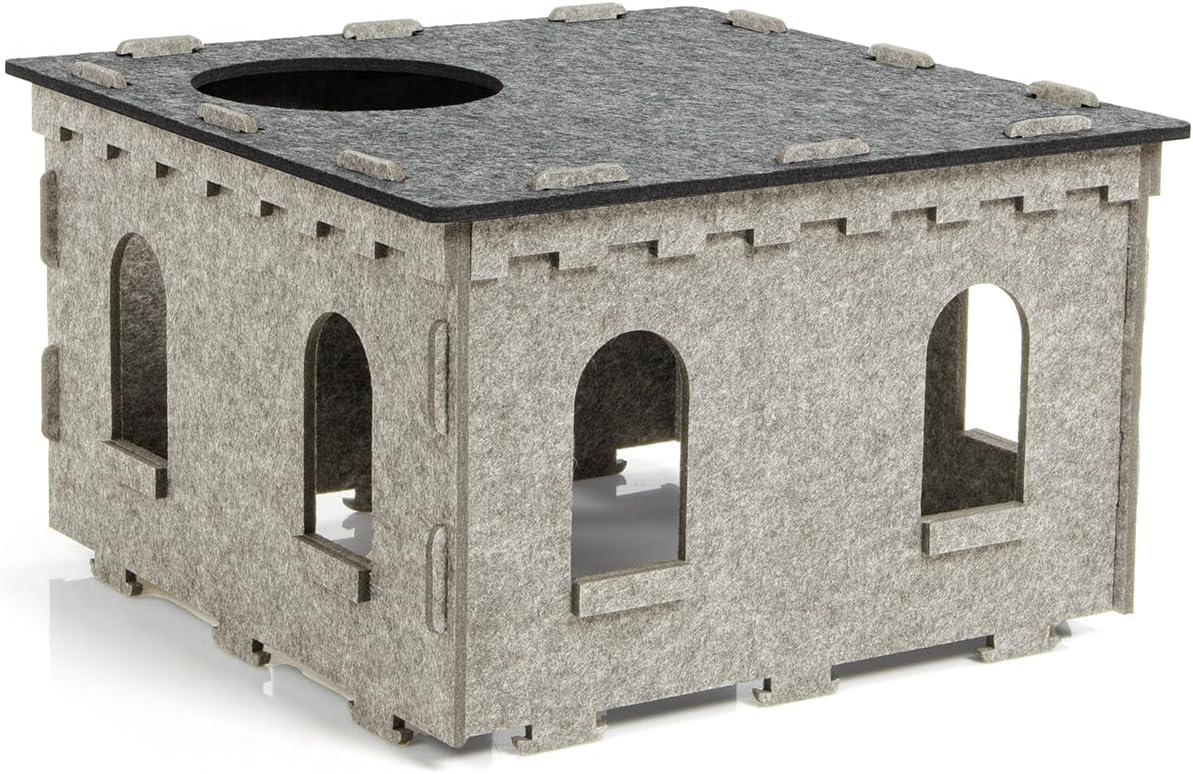 Etagen-Erweiterungsset für Katzenburg, Beige/Anthrazit Etagen-Anbauset