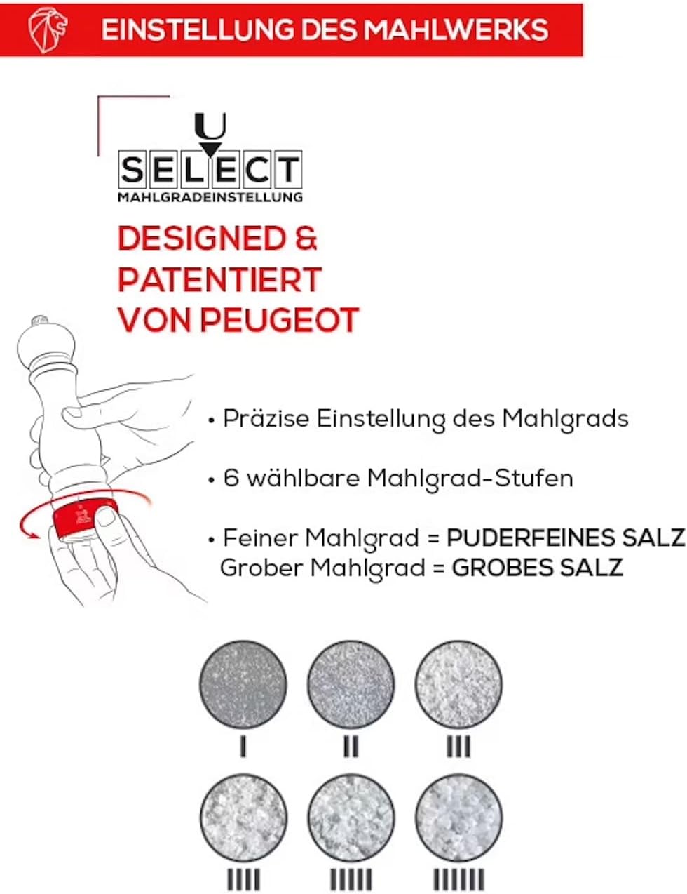 Salz- und Pfeffermühle Paris U-Select, Mühlen-Duo Schokolade