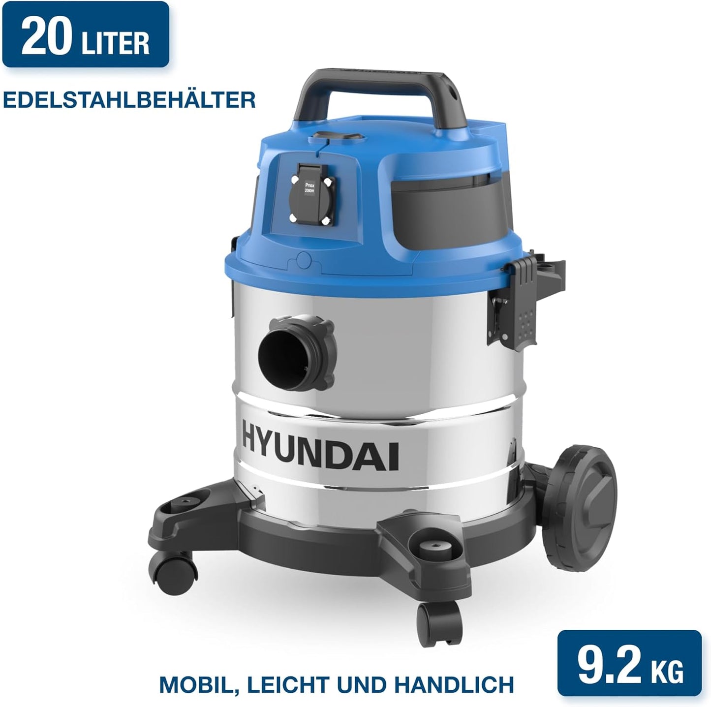 Nass- und Trockensauger, 1600W, 20 Liter