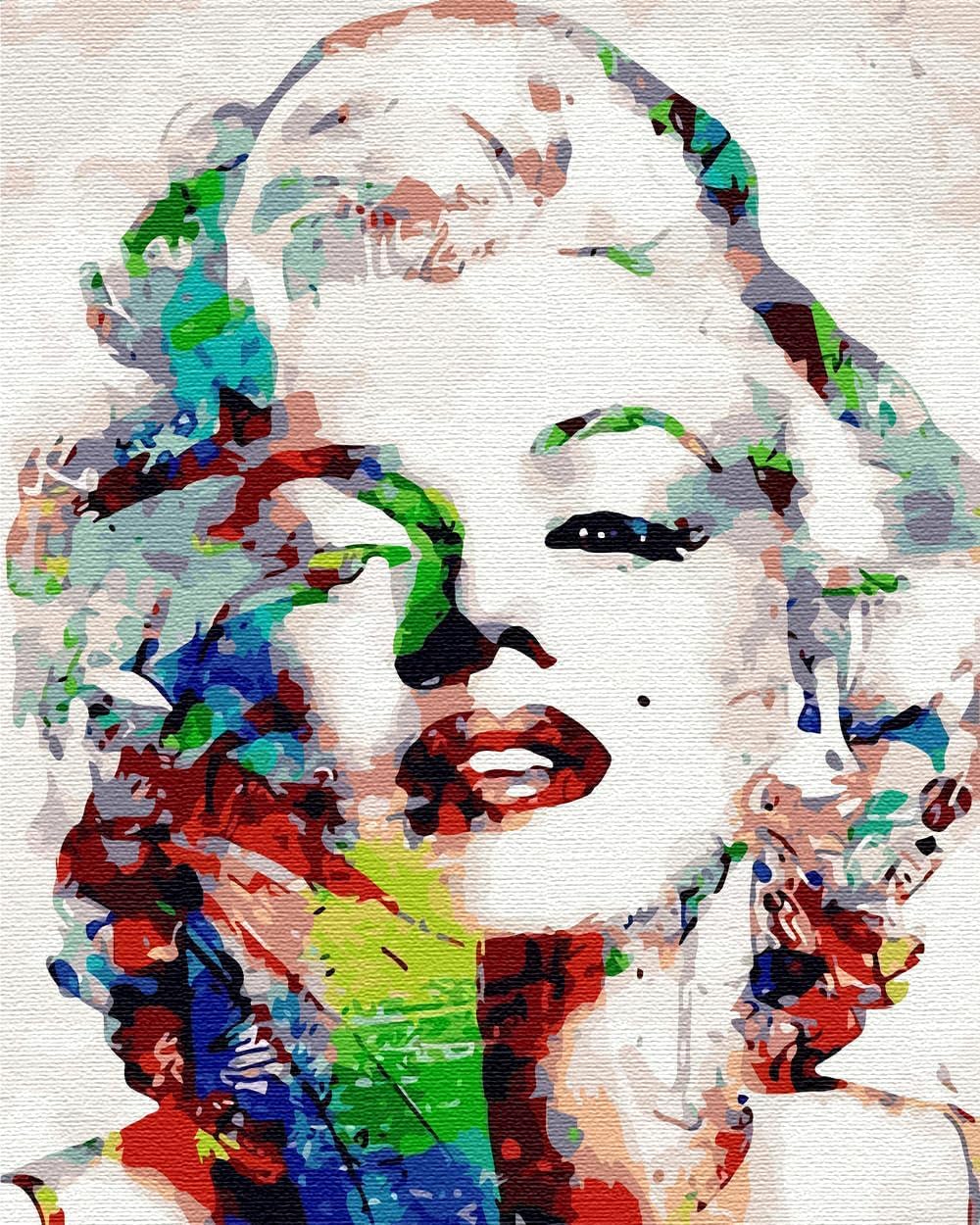 Malen nach Zahlen Set - Marilyn Monroe, Marilyn Monroe Mit Rahmen