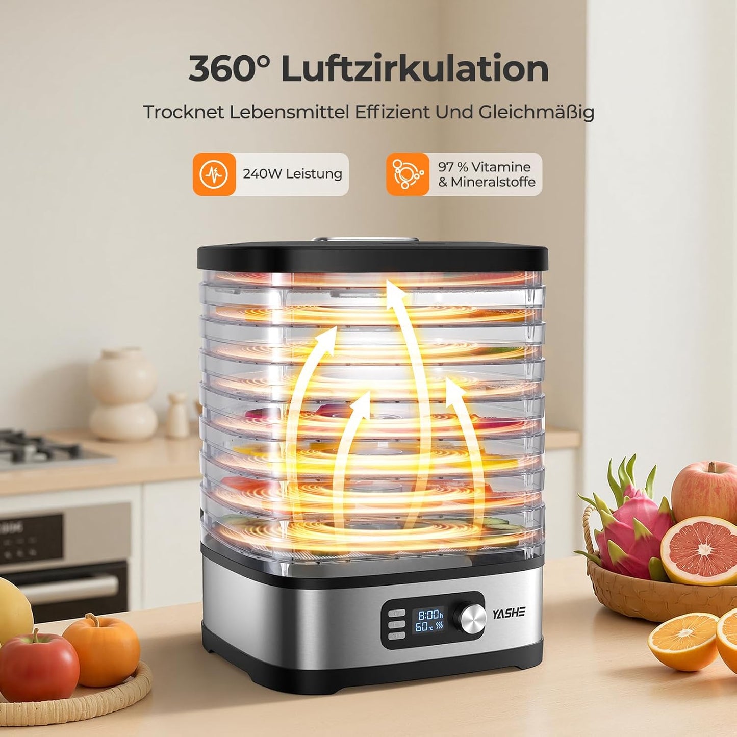 8-Etagen Dörrautomat