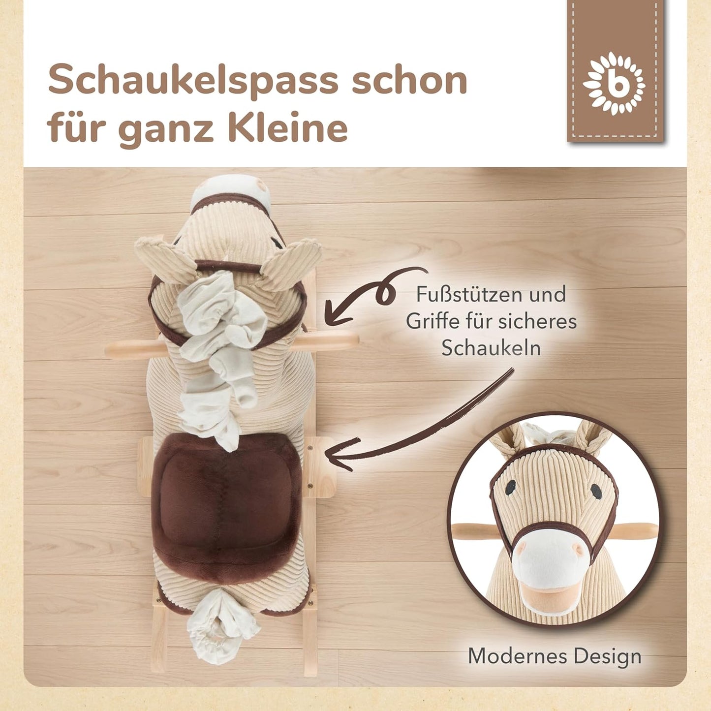 Schaukeltier Pferd Lucky, One Size - Standard Lucky