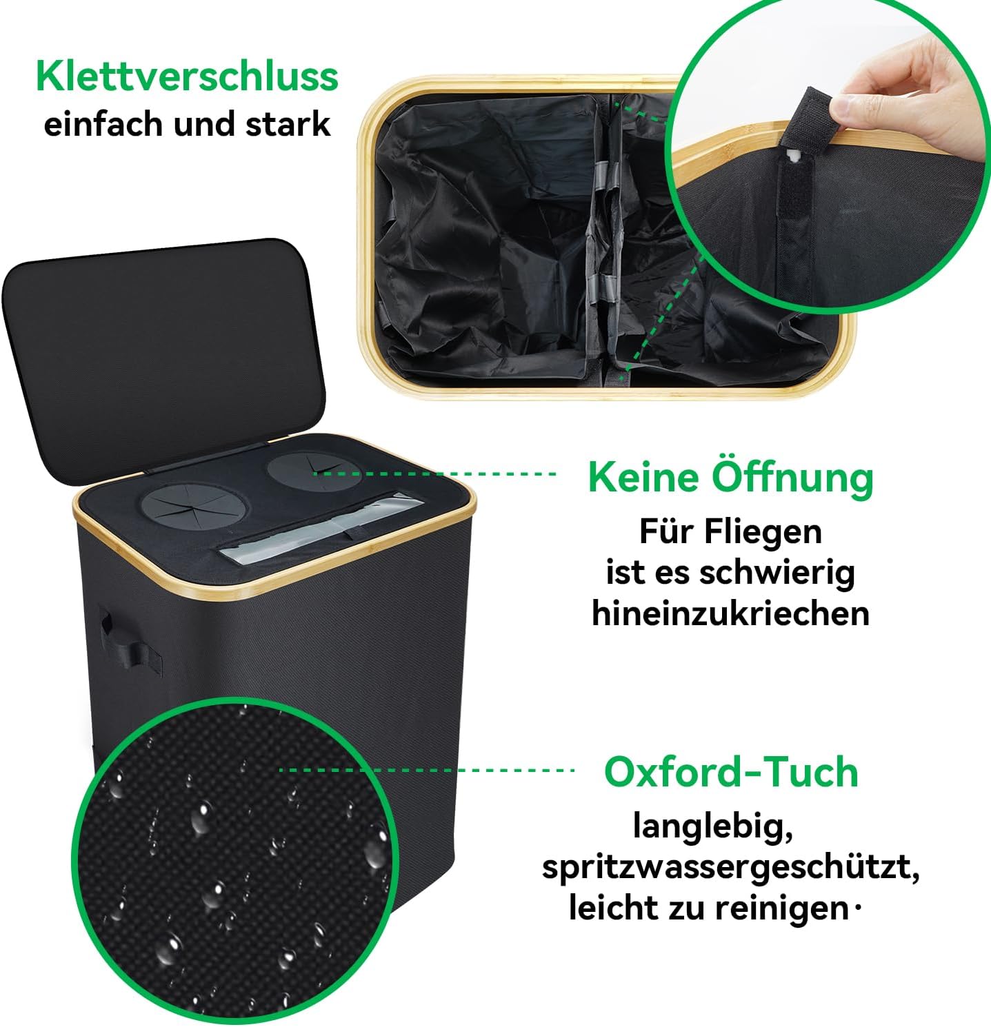 Pfandflaschen-Sammelbehälter mit 4 Flaschentaschen, 170L 4 bags
