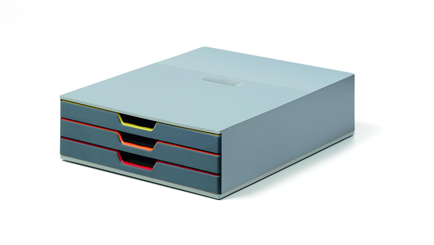 Schubladenbox Varicolor mit 3 Ablagefächern, 3 Fächer