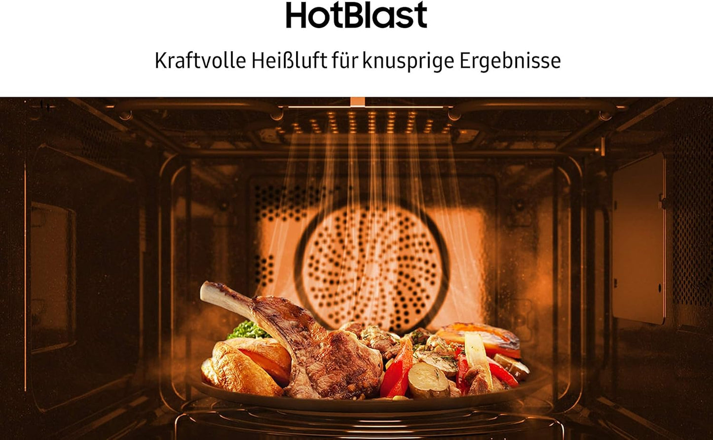 MC2BM6035CS/EG Kombi-Mikrowelle mit Grill und Heissluft, Silber 28 L