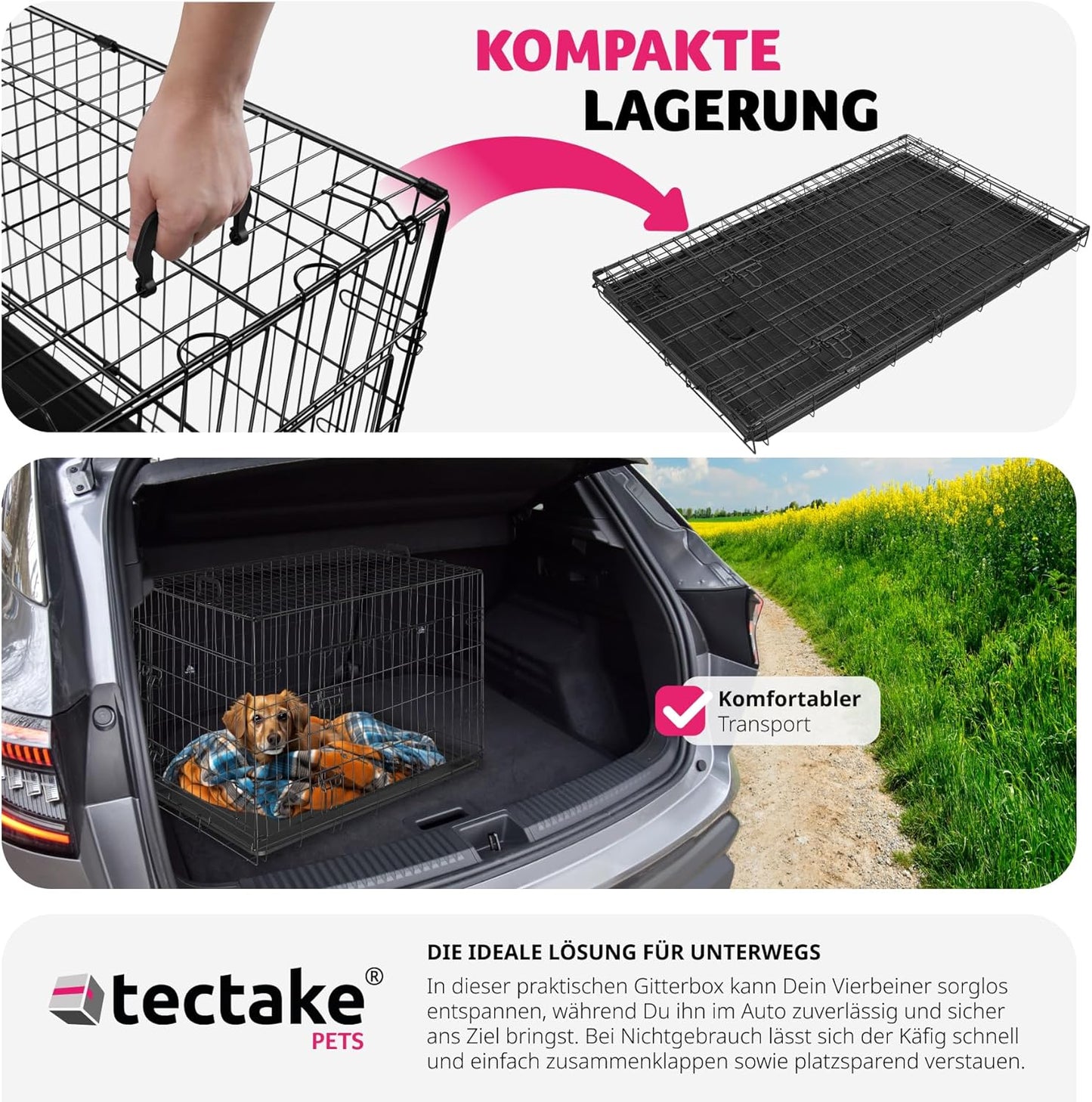 Transportkäfig Luna, L 92 x B 60 x H 64 cm