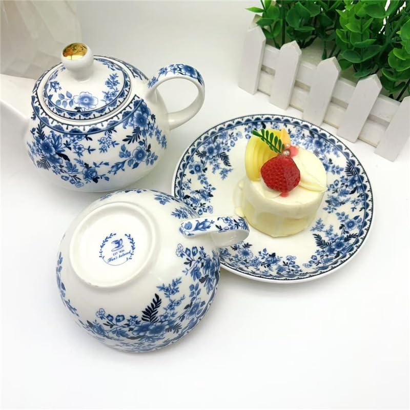 Teeservice für eine Person, Blue And White