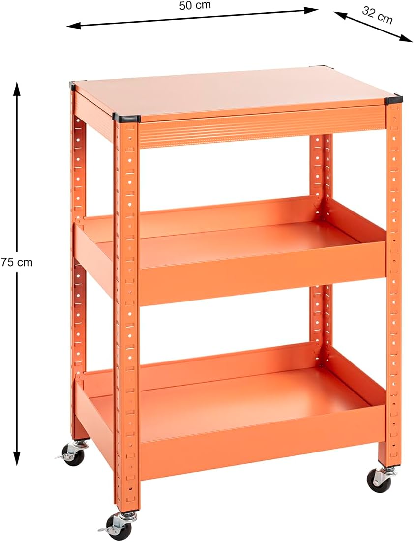 Moderner Servierwagen, Orange