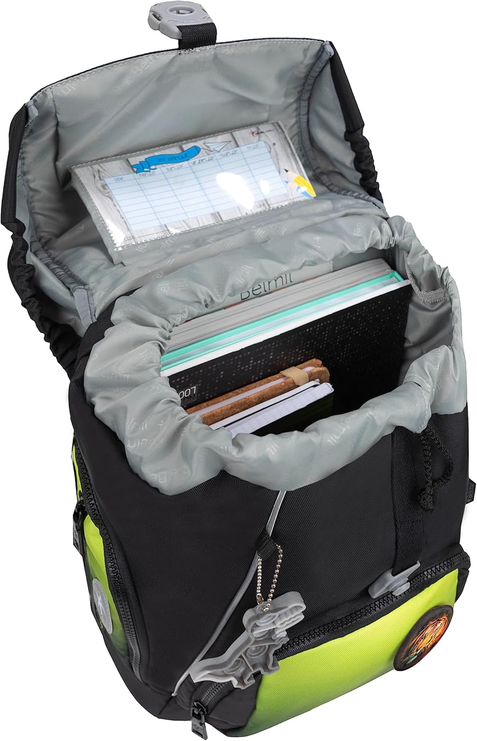 Comfy Plus ergonomisches Schulranzen-Set, 5-teilig, Black Green