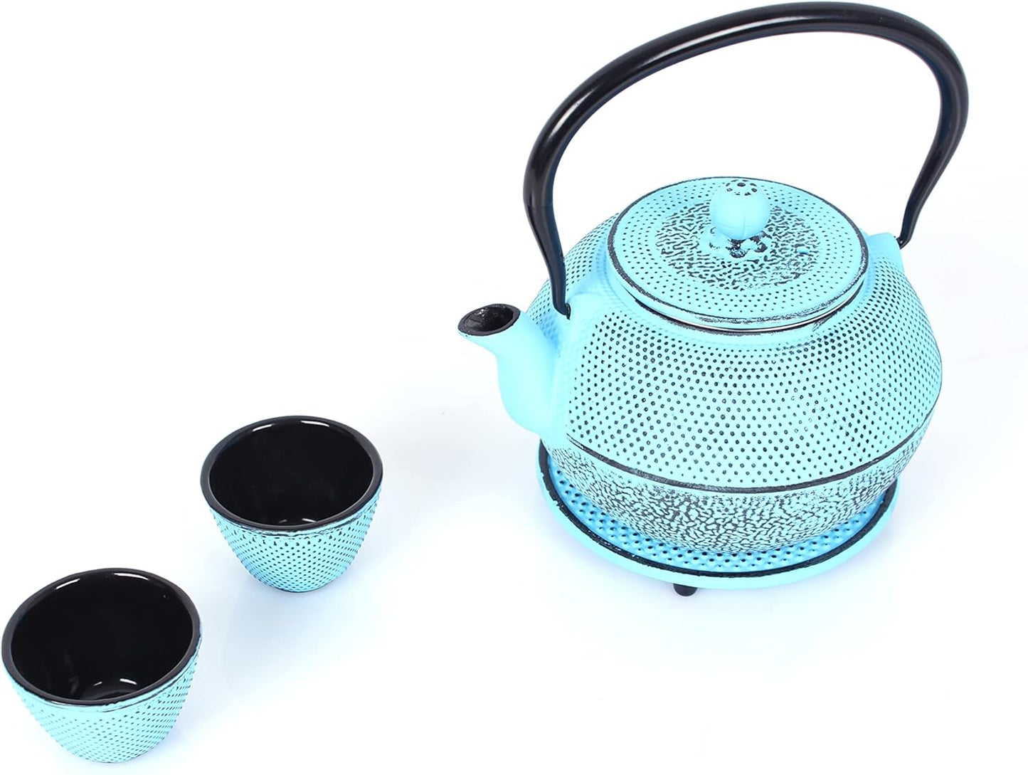 Teeservice mit Tassen und Untersetzer, 1,1 L Hellblau