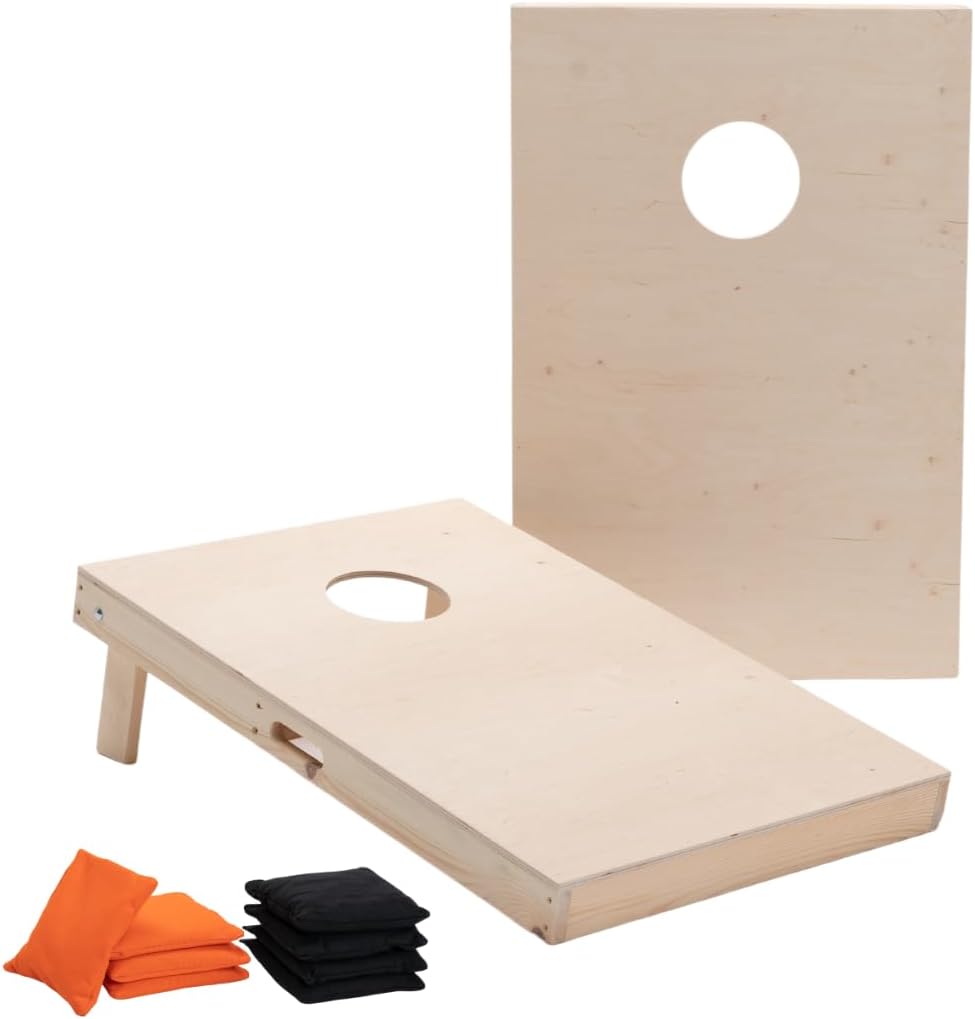Cornhole Set, 90x60 Wood - Blanco Design