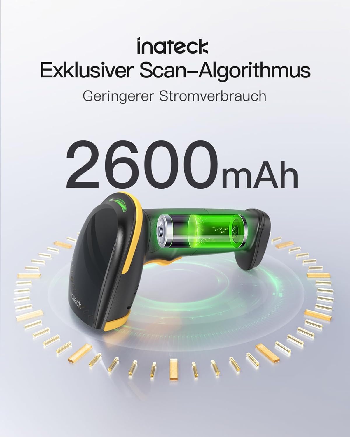 Kabelloser 2D-Barcode-Scanner BCST-23, 2D