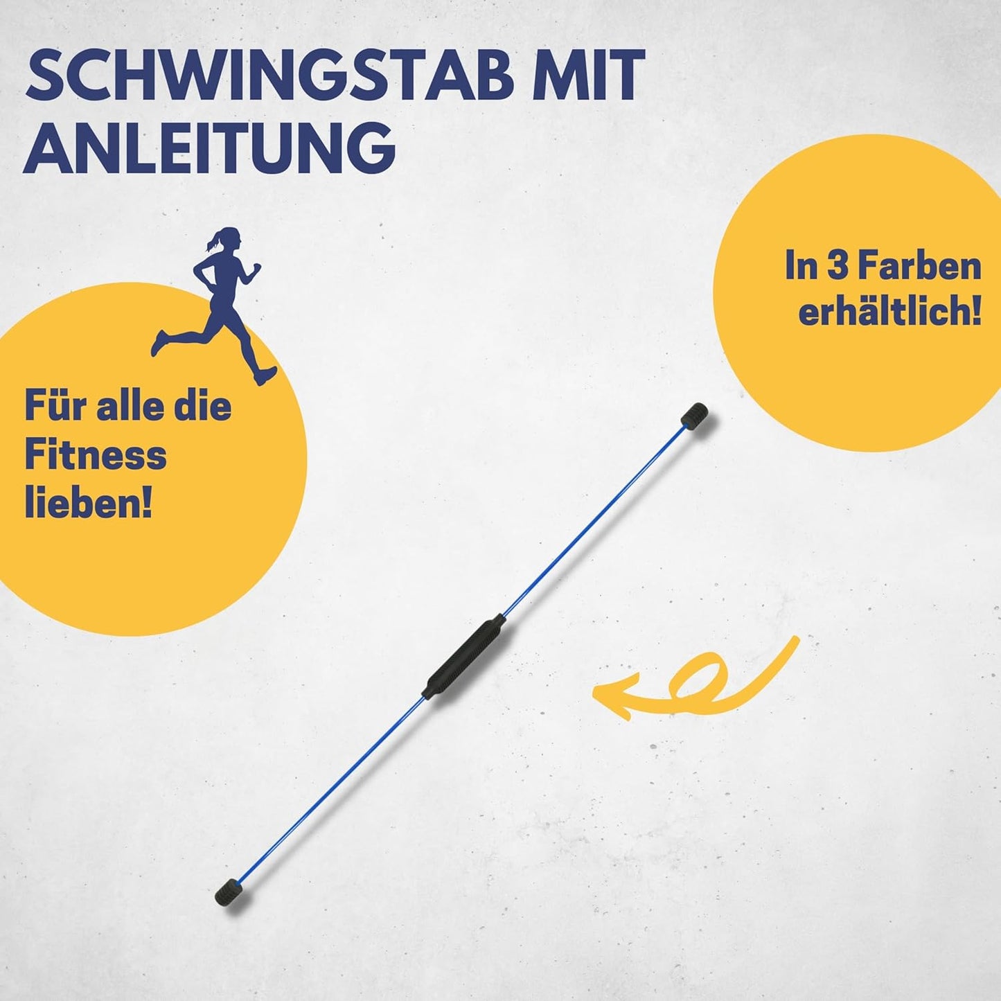 Schwingstab Fitnessgerät, blau