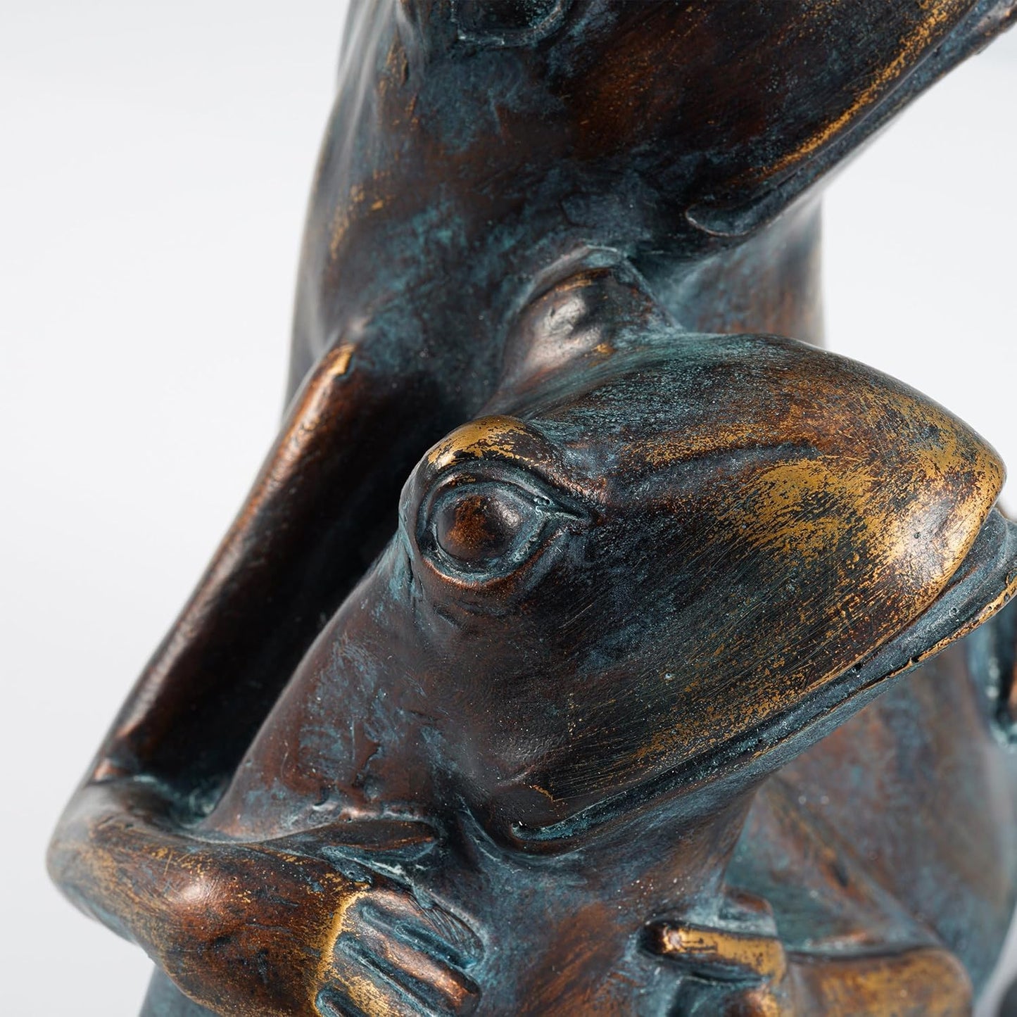 Wasserspeier-Figur Froschpaar für Teich und Garten