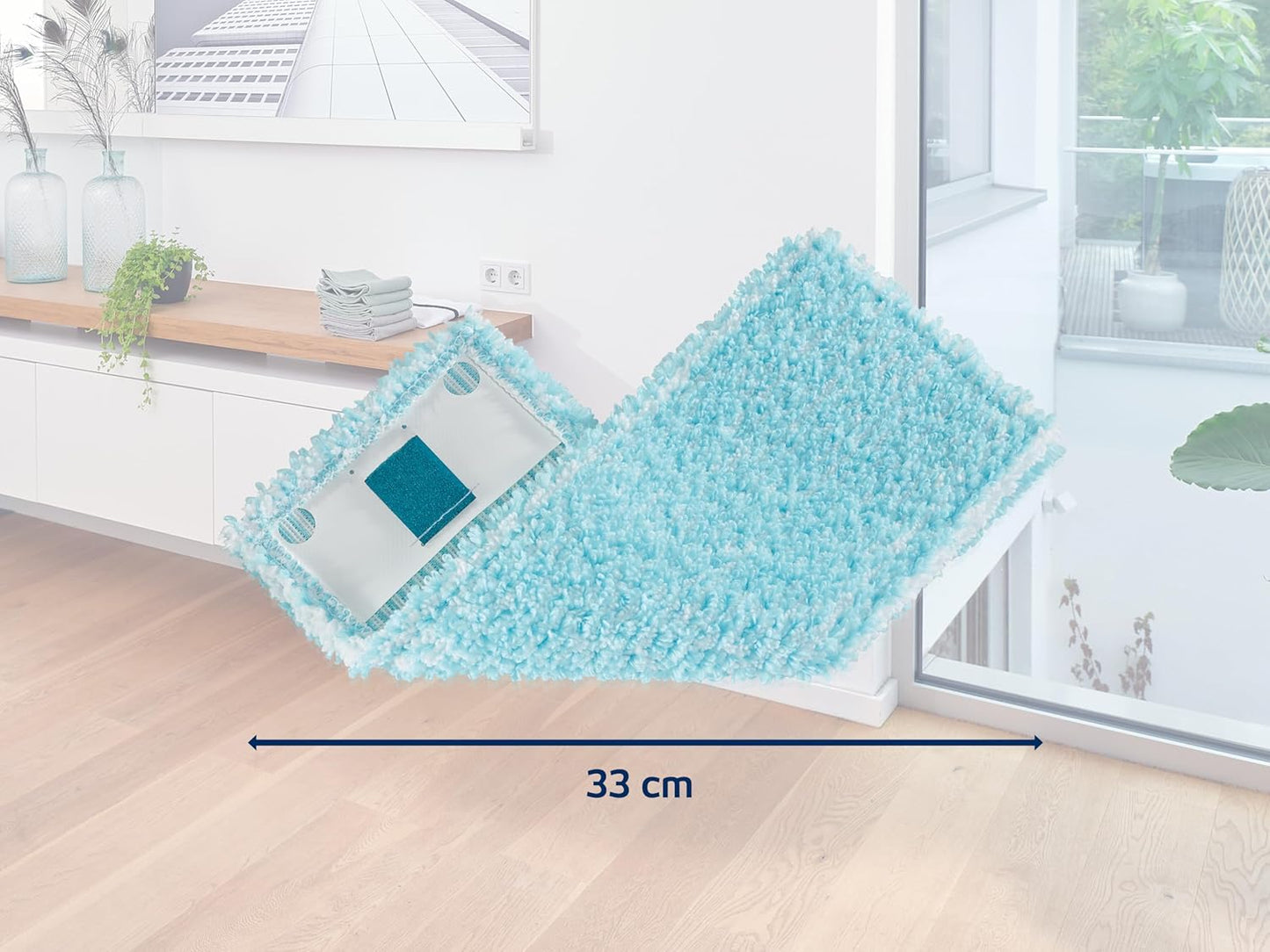 5er-Set Wischbezug Clean Twist M Ergo, Parkett Klett 5er Set