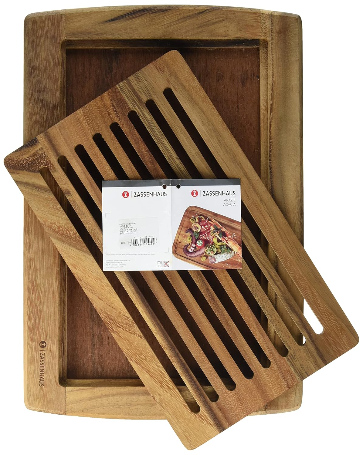 Brotschneidebrett mit Krümelgitter