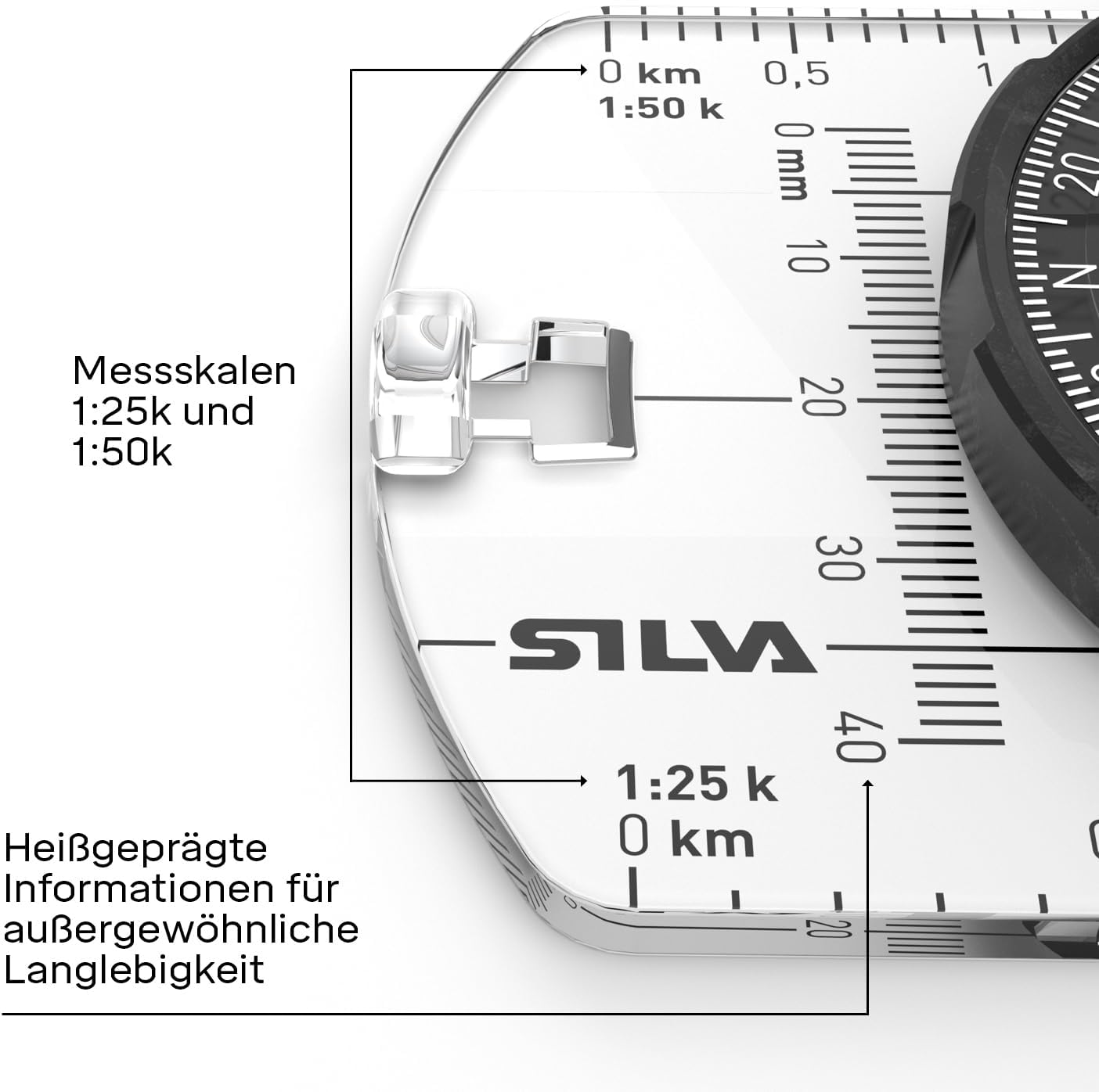 Spiegelkompass Ranger S für Outdoor-Navigation