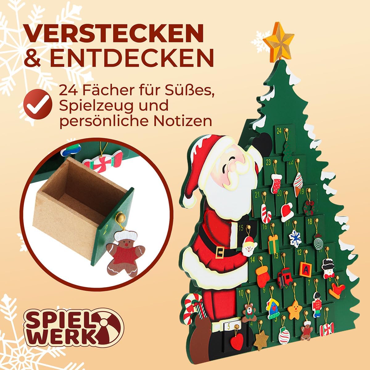 Adventskalender Weihnachtsmann, Weihnachtsbaum