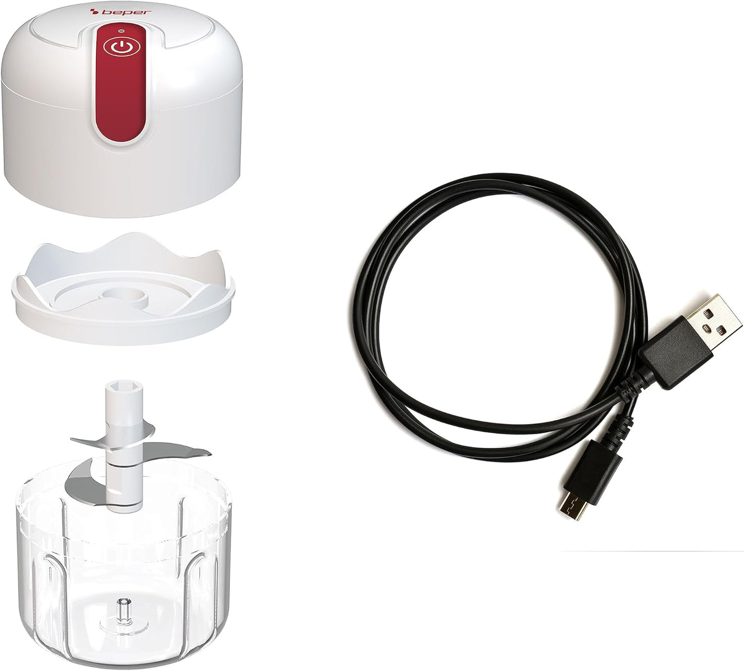 P102ROB050 Mini-Zerkleinerer, Wiederaufladbarer Zerkleinerer über USB 0.25 Litros
