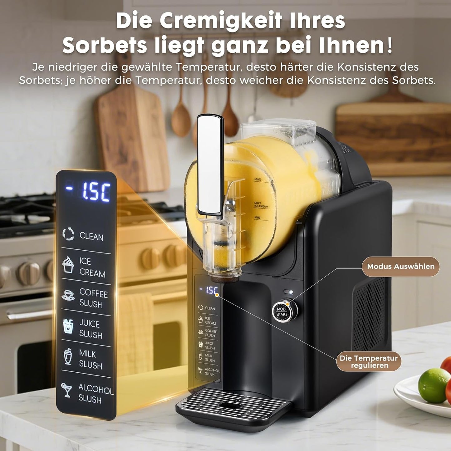 Slush Maschine Schnellgefrier-Getränke