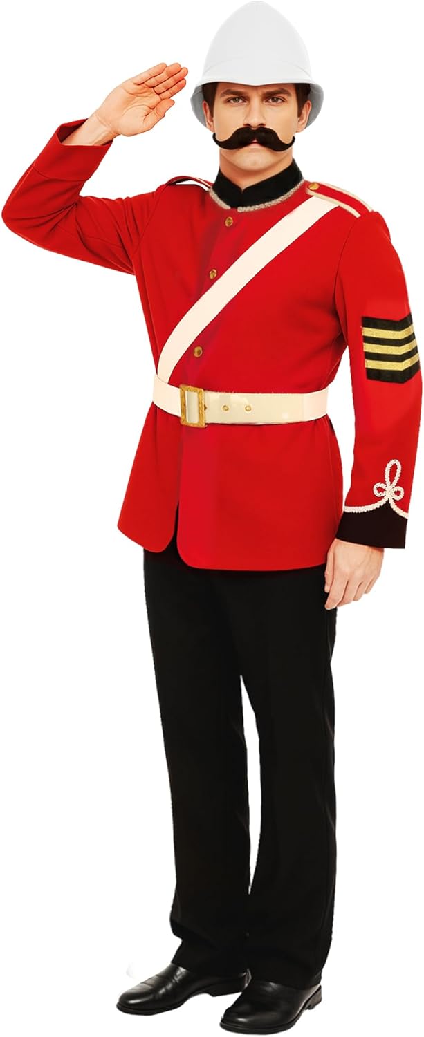 Rotes Soldatenkostüm, M Rot