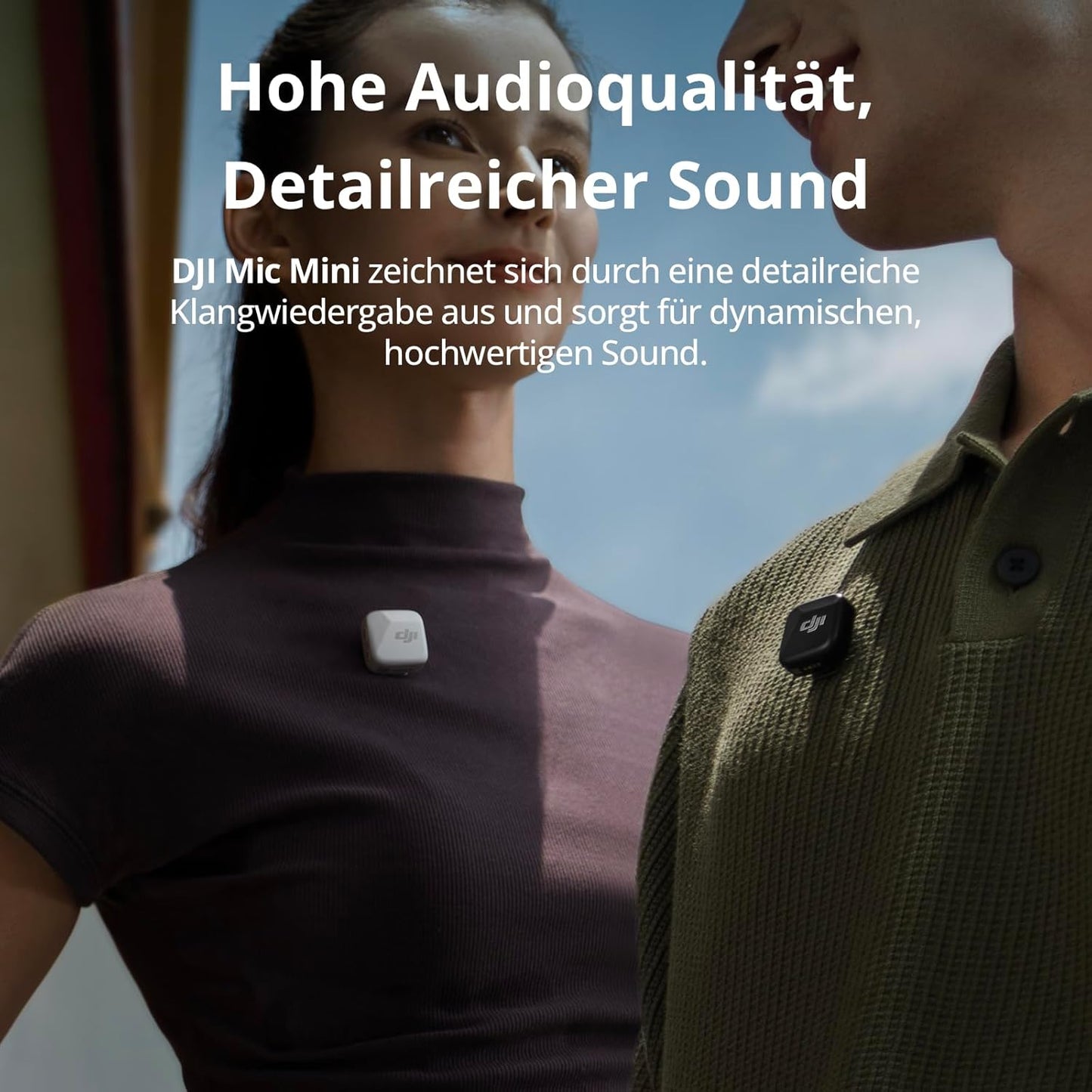 Mic Mini Lavalier-Mikrofon-Set, 300 m Reichweite, 2 Sender + 1 Handy-Empfänger, Mic Mini (2 Sender + 1 Handy-Empfänger) Standard