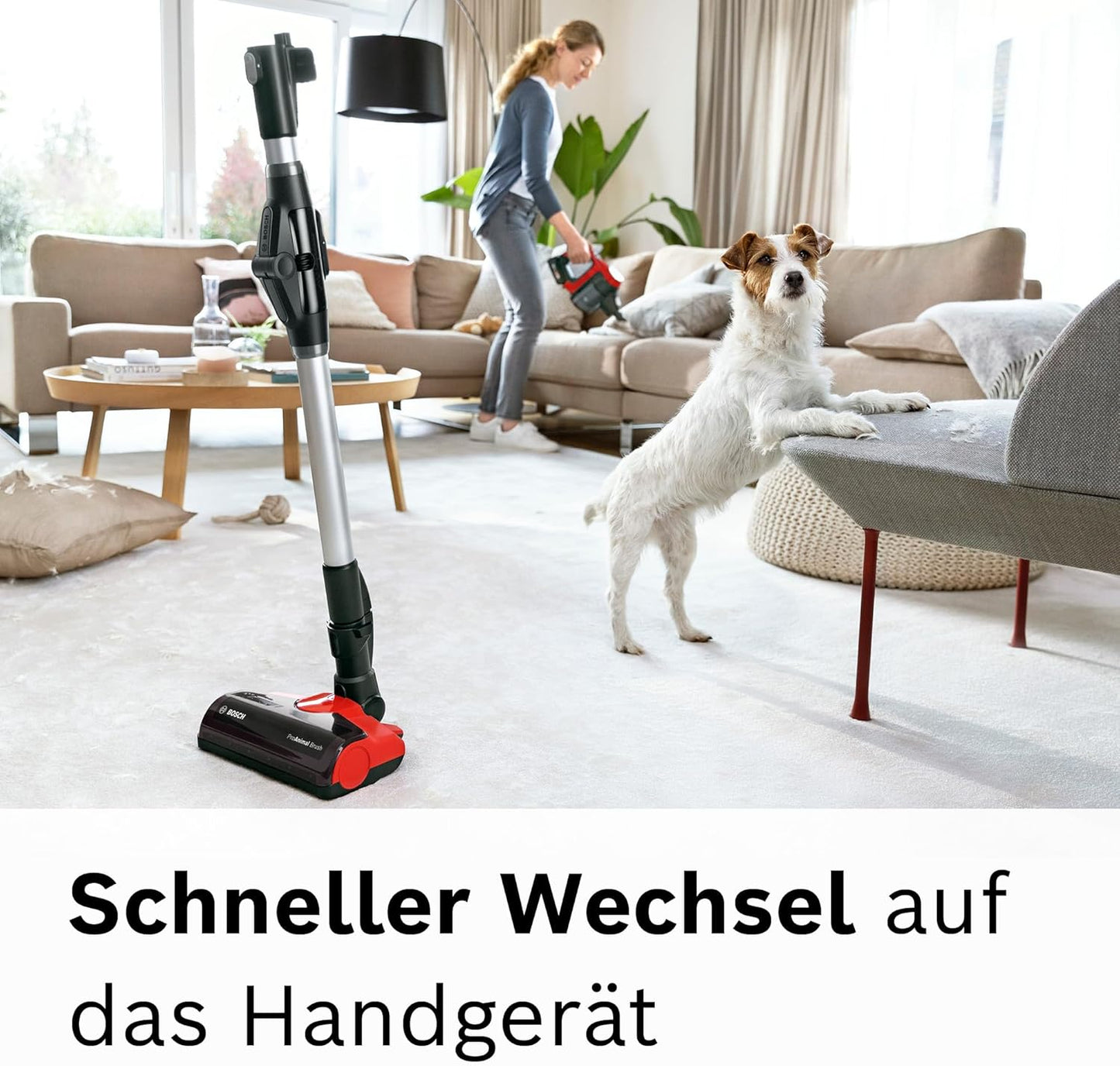Akku-Staubsauger Unlimited 7 ProAnimal, für Tierbesitzer Tornadrot