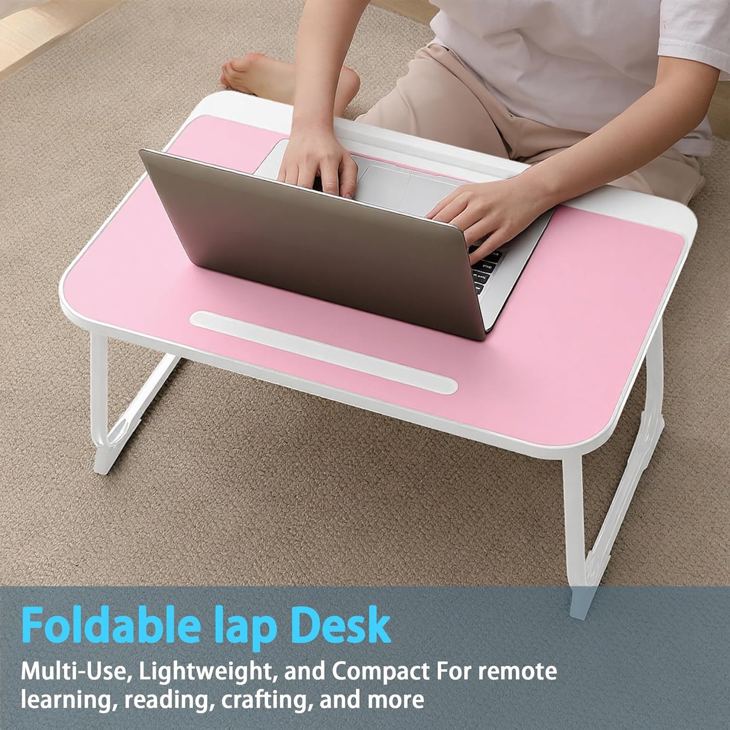 Laptop-Tisch mit Schublade, Rot