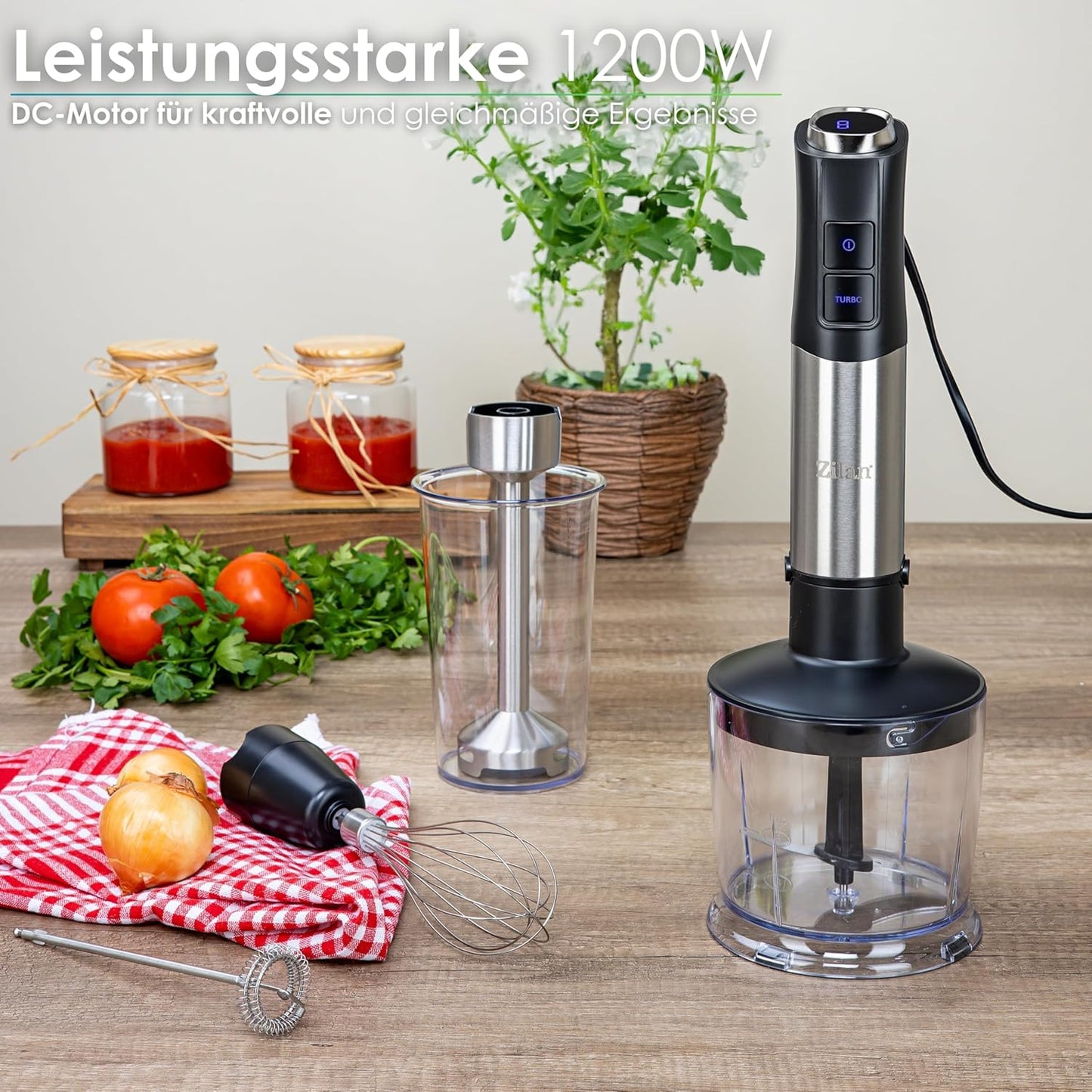 Stabmixer-Set mit Zubehör