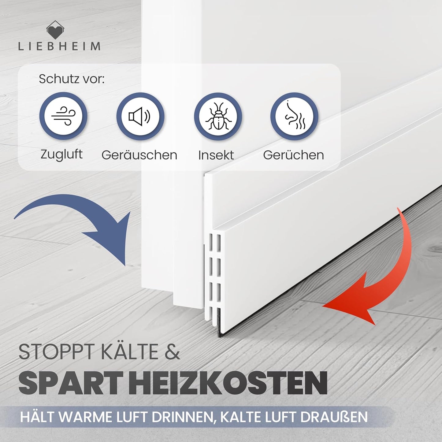 Türdichtung Zugluftstopper selbstklebend (90/100cm), Stopper2