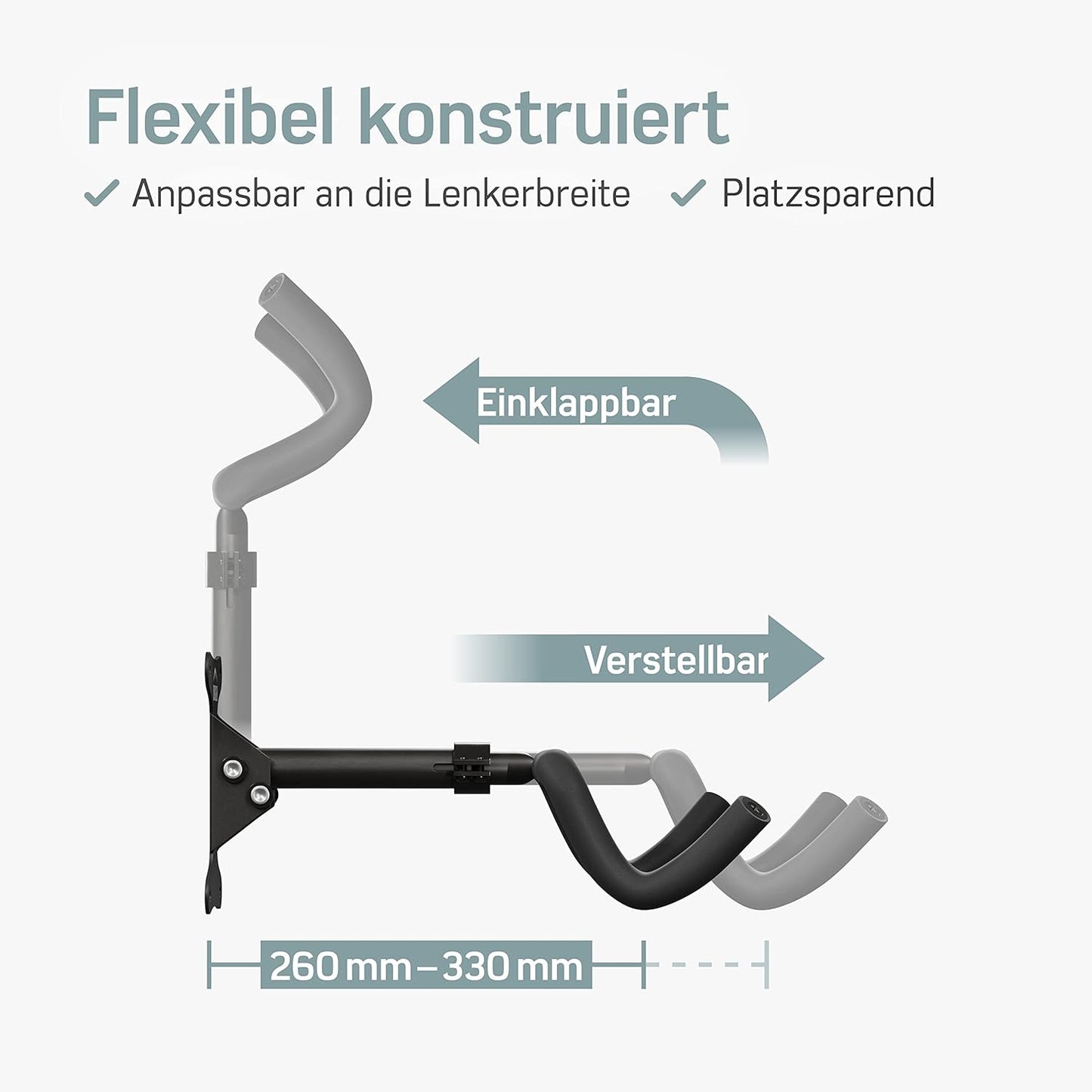 Velo Wandhalterung, 2er Set Schwarz