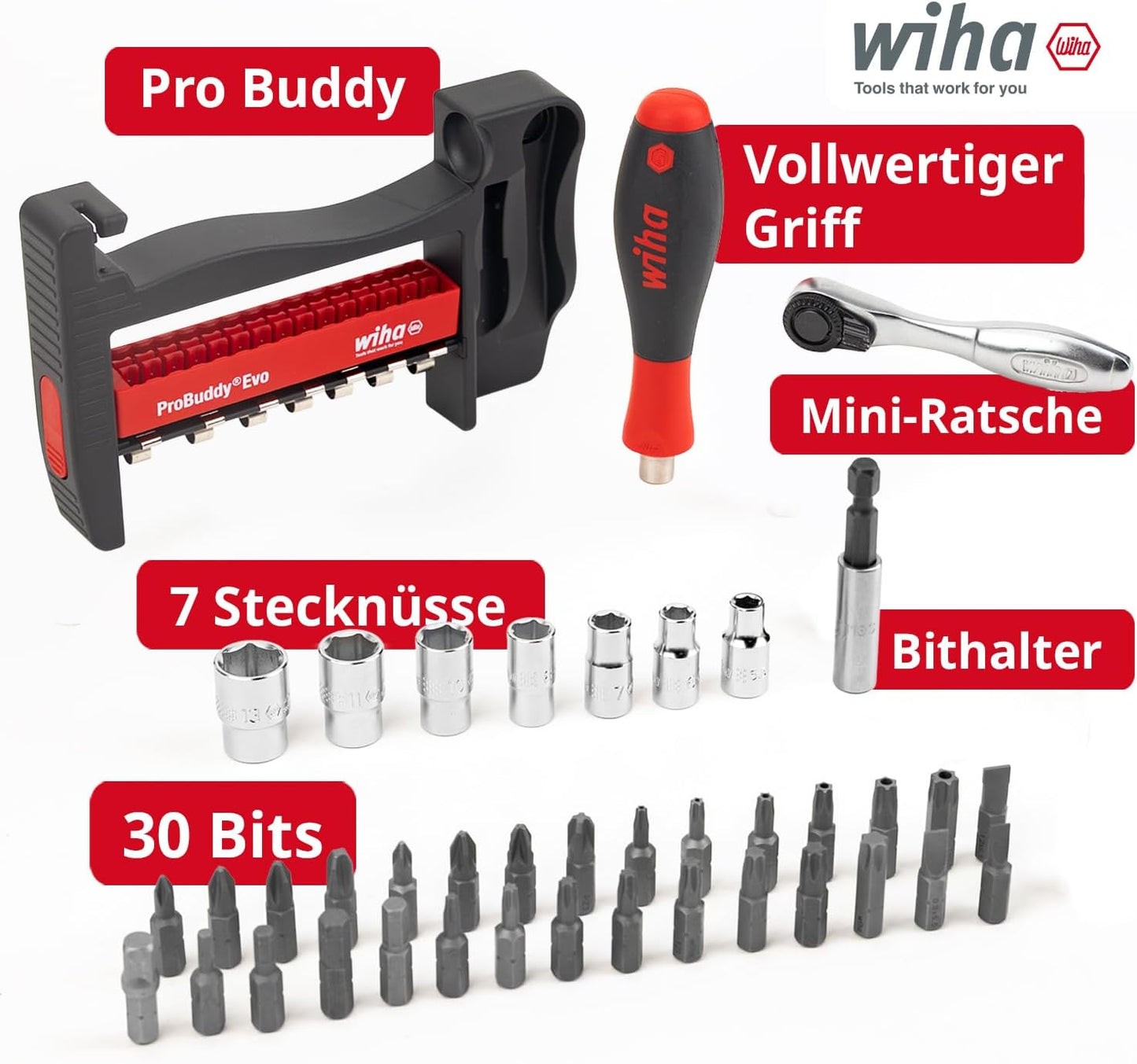 ProBuddy Evo Bit- & Steckschlüssel-Set