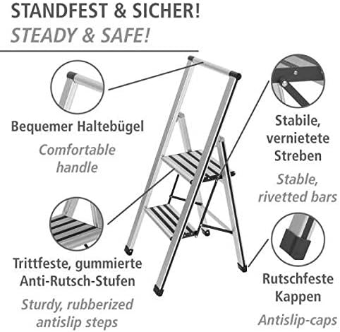 Haushaltsleiter, Silber, 2 Stufen