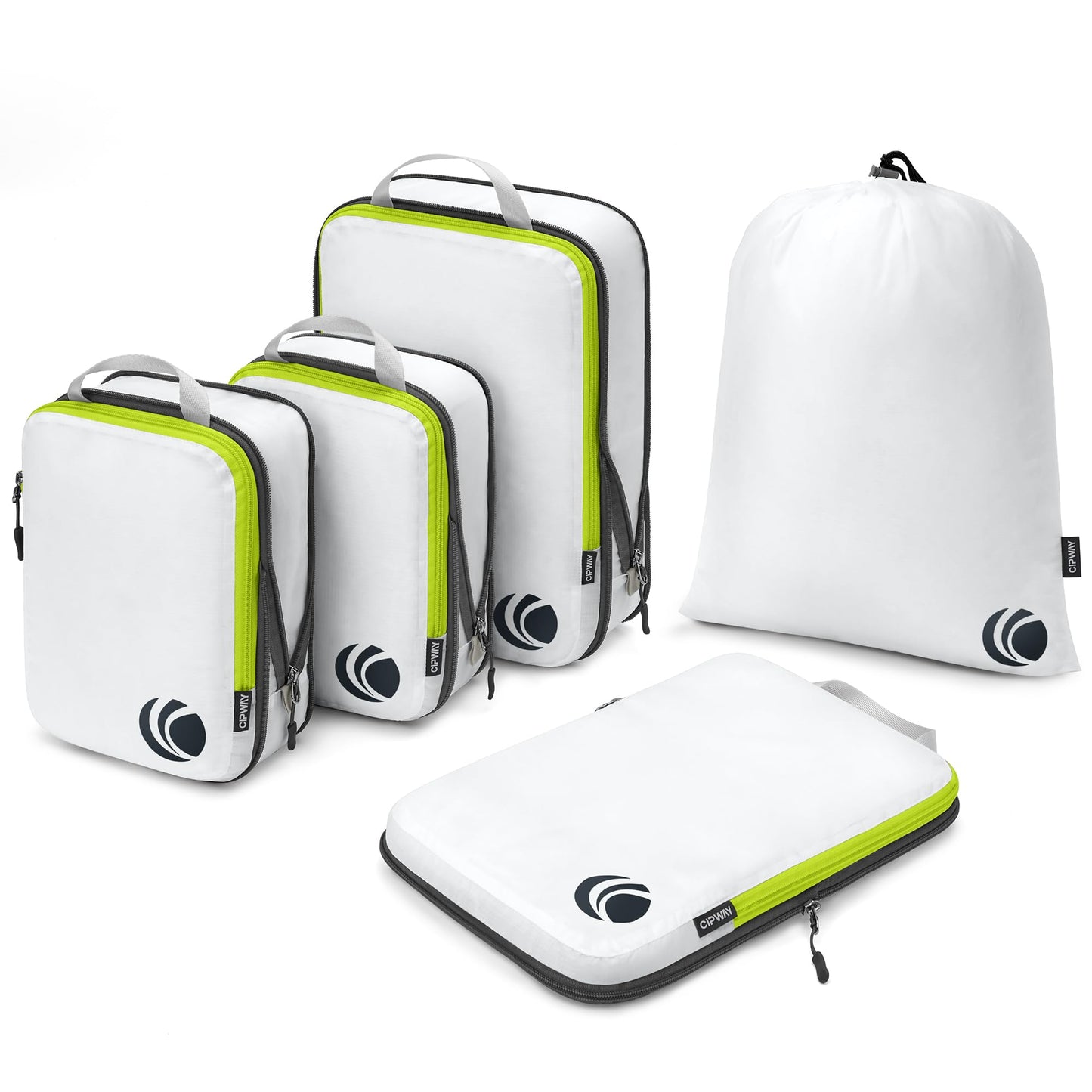 5er-Set Kompressions-Packwürfel, 5PCS White