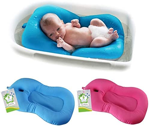 Baby Badewannenkissen für Neugeborene, Blau