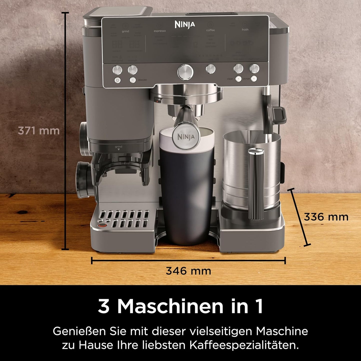 Luxe Premier 3-in-1 Kaffeemaschine ES601EUGM für Espresso & Cold Brew, Premier - Amazon Exklusiv