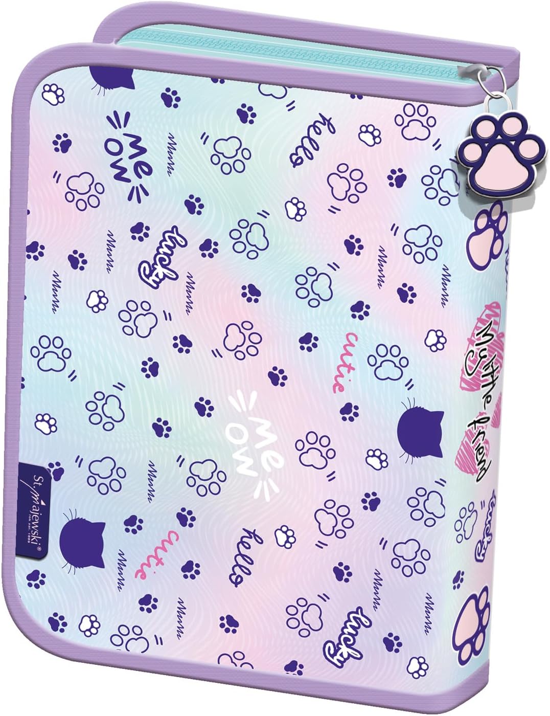 4-teiliges Schulranzen-Set Katze Motiv, 4er-set