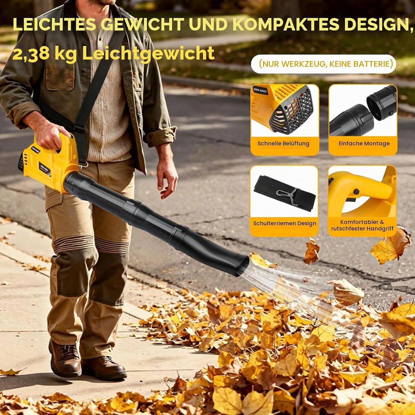 Akku-Laubbläser (ohne Akku)