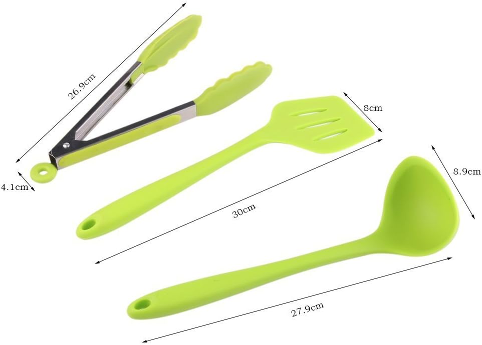 10-teiliges Küchenhelfer-Set, Grün