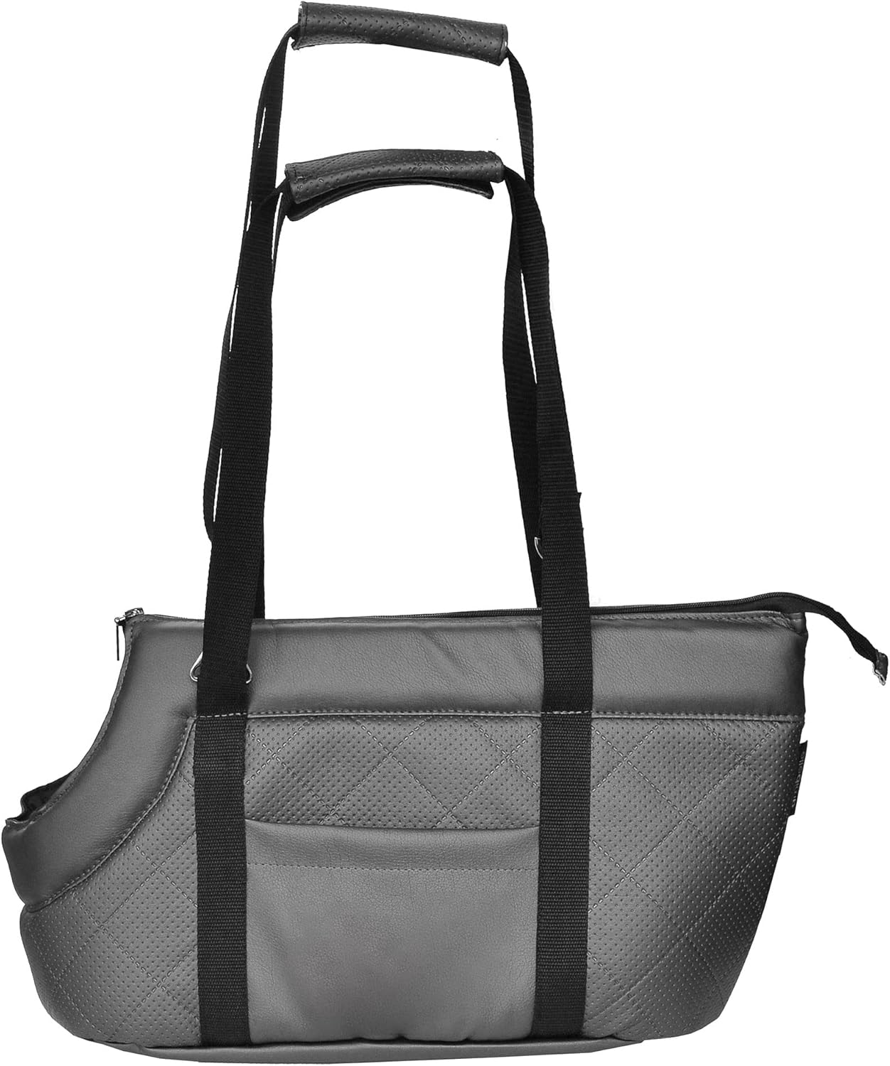 Transporttasche, L Grau Metallic (Kunstleder)