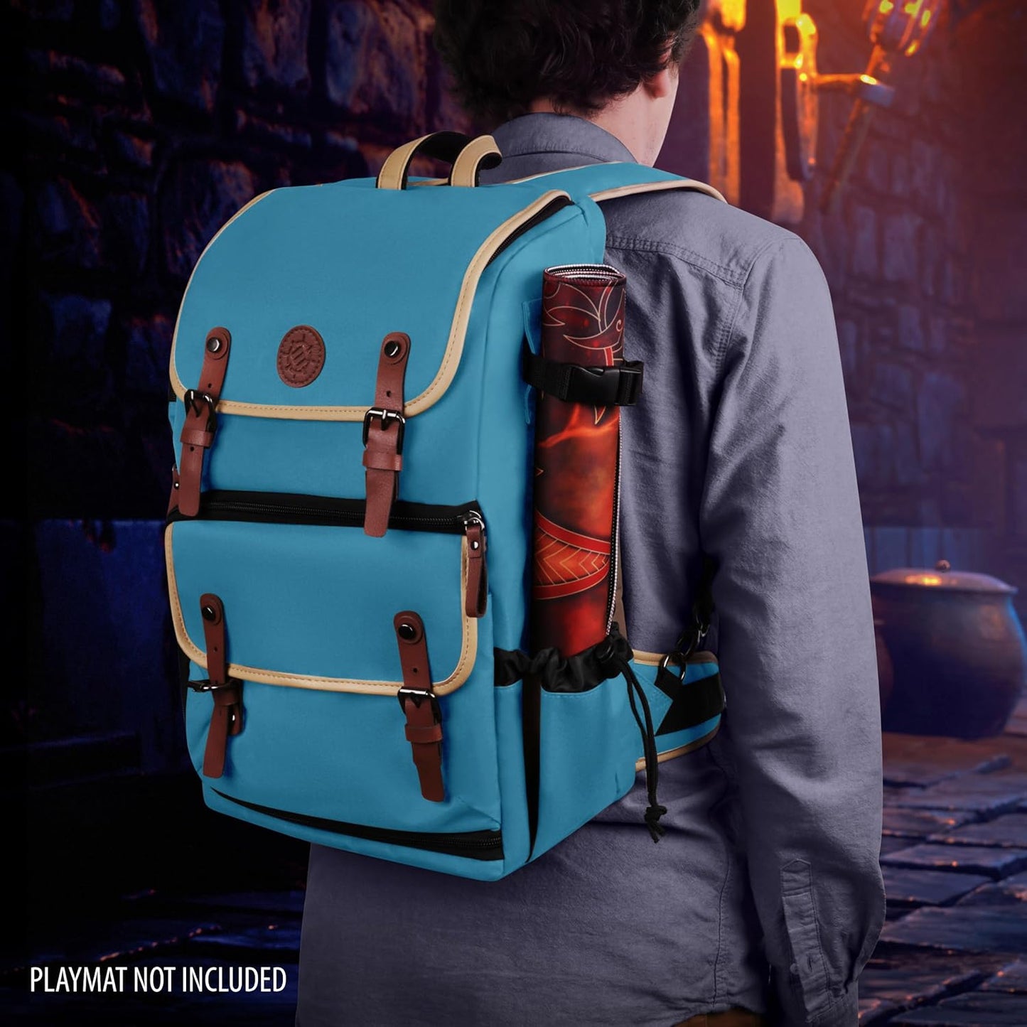 Sammelkarten-Aufbewahrungsbox-Rucksack, Einheitsgrösse Blau