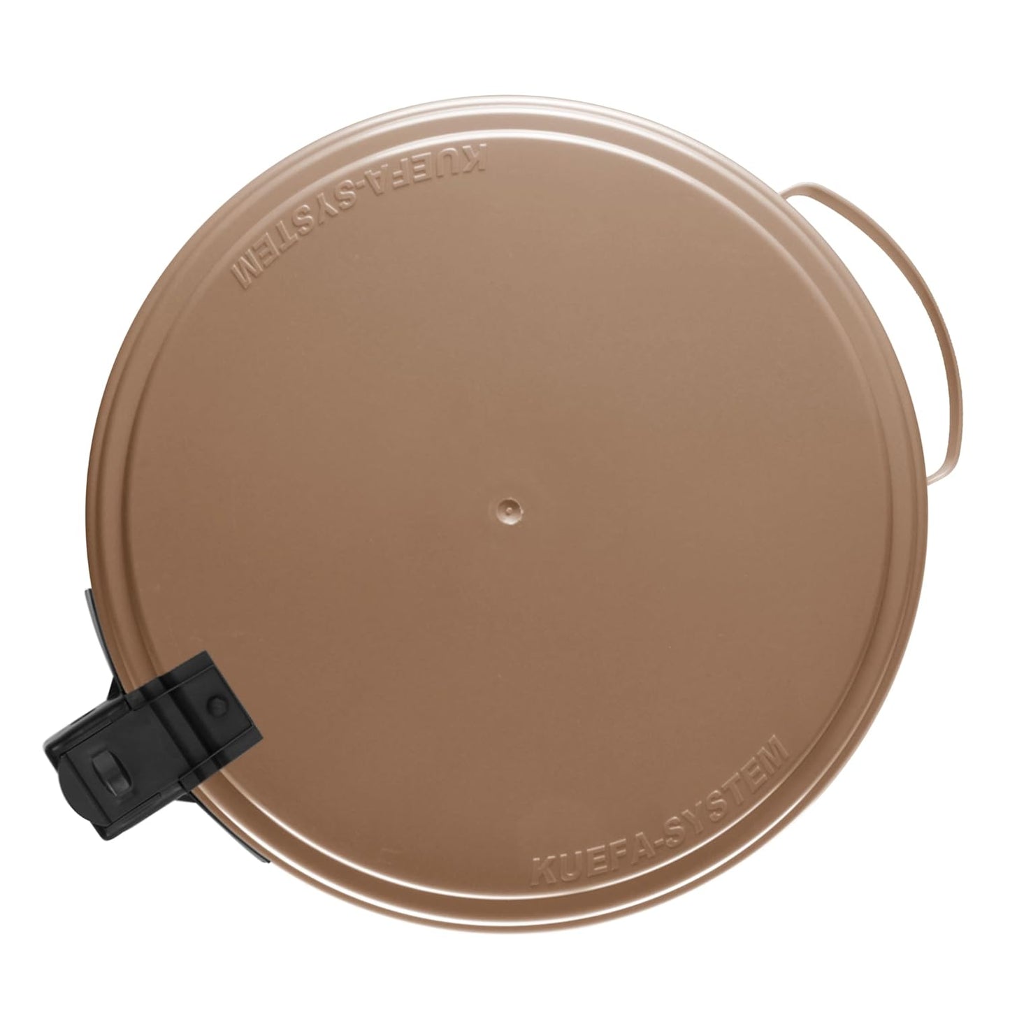 Müllsackständer mit Scharnierdeckel, 60 Liter, Cappuccino 1