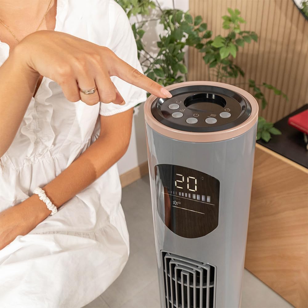 Turmventilator EnergySilence 9090 Skyline Smart, Höhe 46" Schwarz